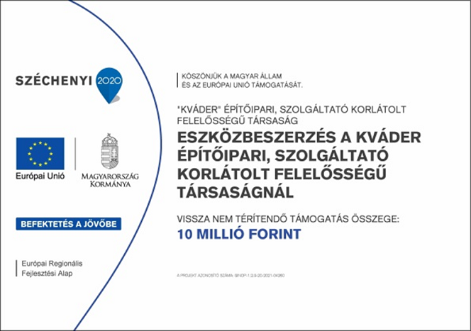 Széchenyi 2020 pályázat