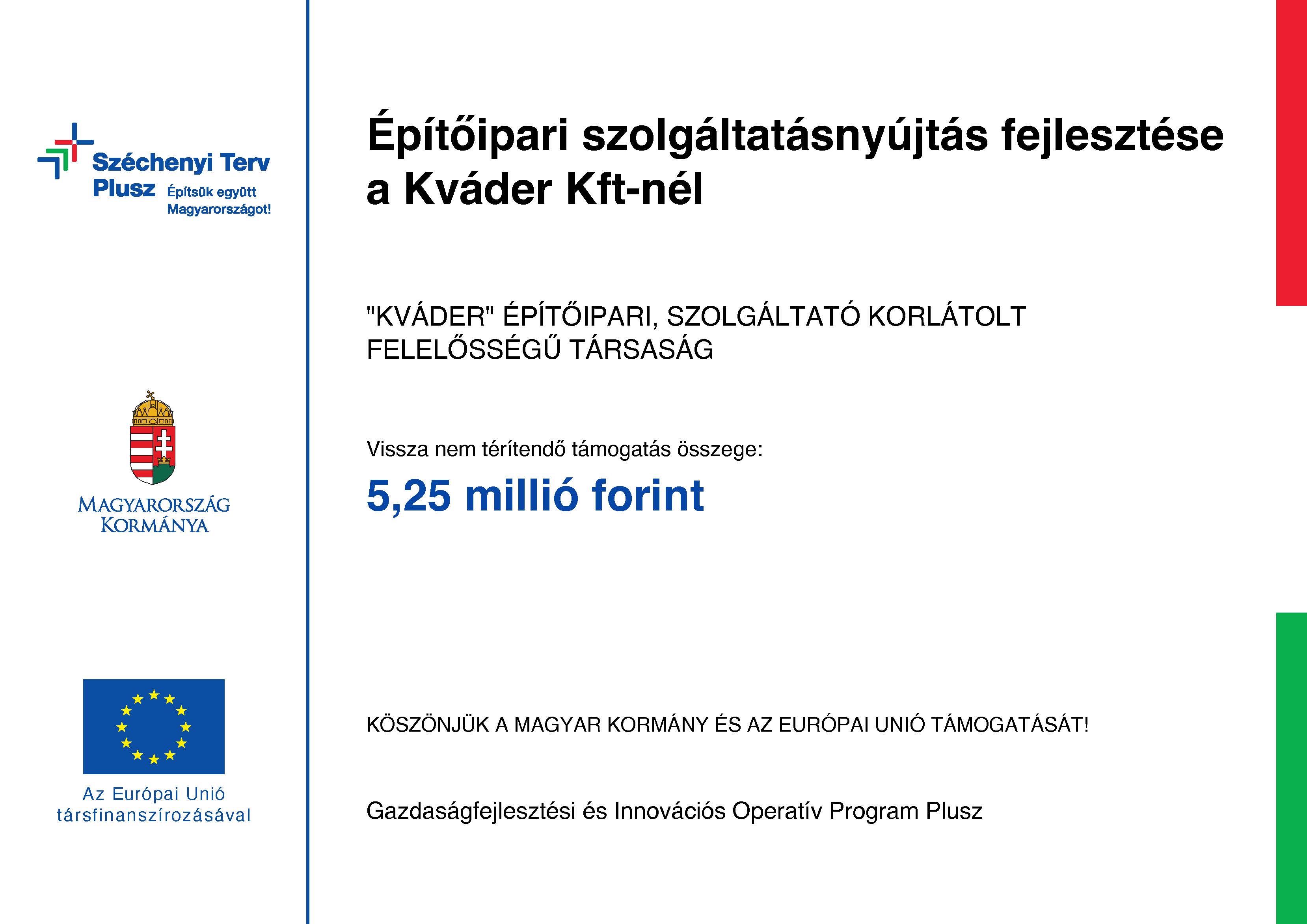 Széchenyi Terv Plusz